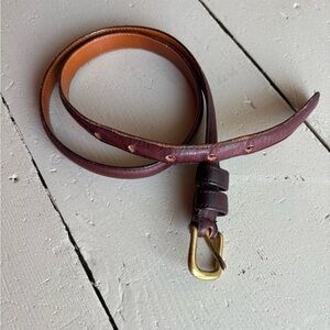 VTG Coach Women’s Burgundy Leather Belt